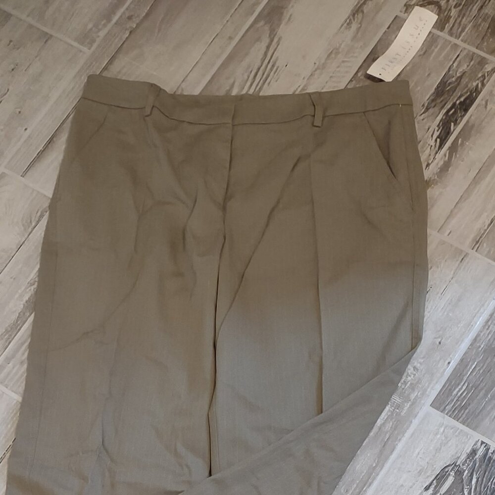 First Issue Wide Leg Khaki Trousers